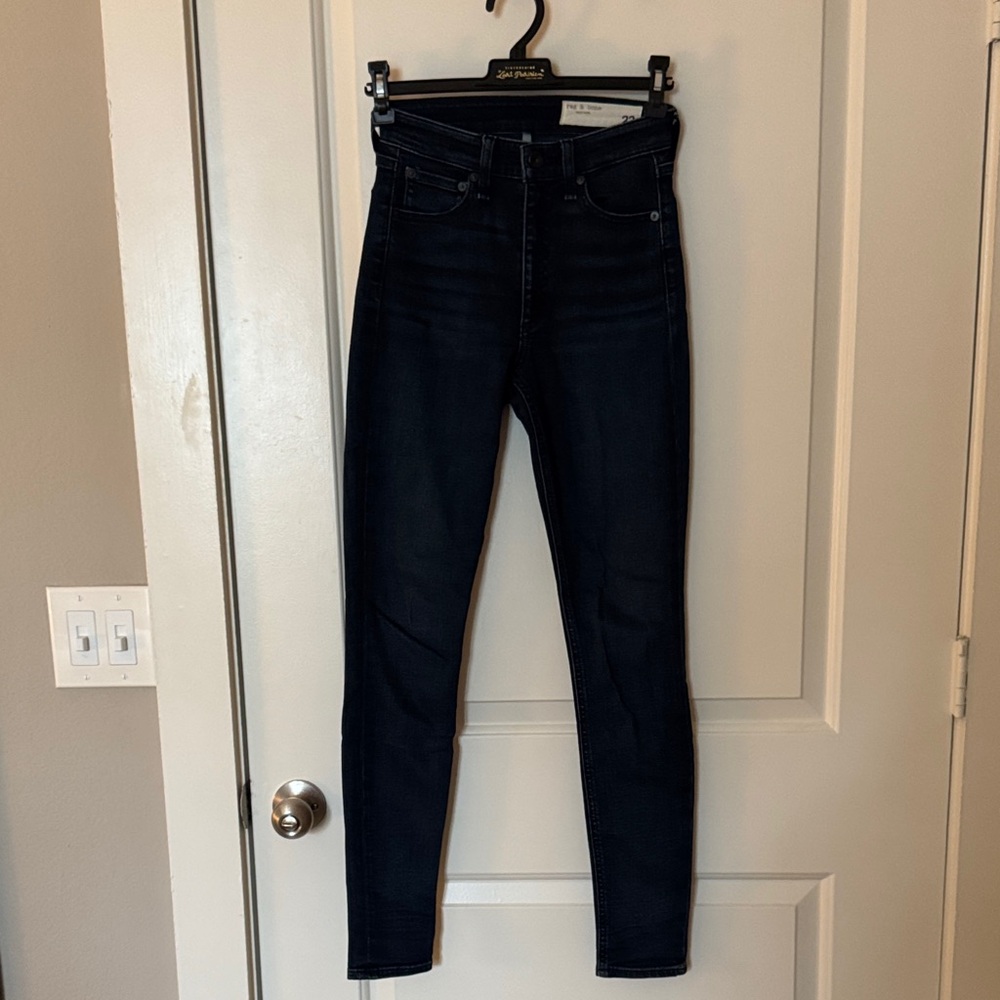 rag & bone High Rise Skinny Dark Wash Jeans Size 23